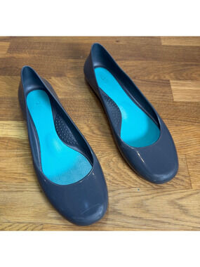 Oka.B Jelly Taylor Ballet Flats Shoes Women's 9 Gray Comfort Slip On Round Toe
